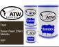 Preview: Opel, Braun Pearl Effekt Metallic, 40P: 500ml Lackdose + 500ml Klarlack + 250ml Härter - Set, von ATW Autoteile West.